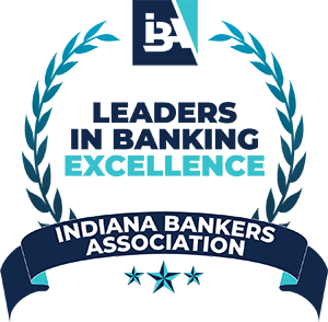 Indiana Bankers Association Leaders in Banking Excellence award logo