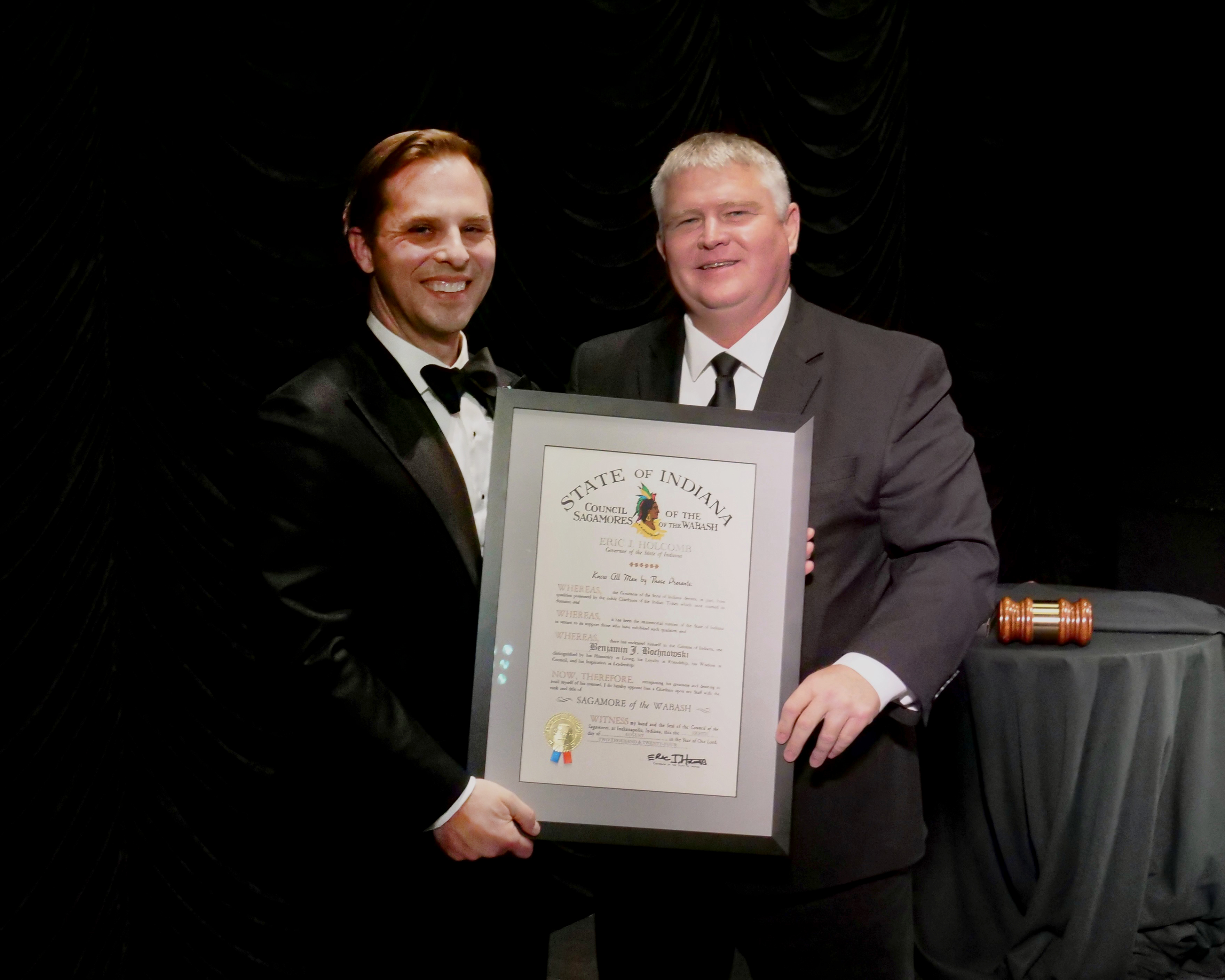 Ben Bochnowski receives Sagamore of the Wabash