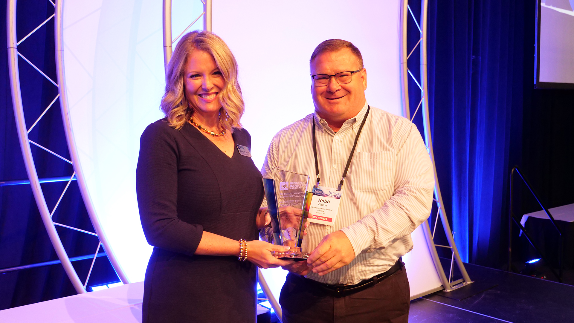 Community First Bank of Indiana receives the 2024 Commitment to Community Award